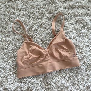 Tommy John Nude Tan Second Skin Triangle Bralette Size Small A-C